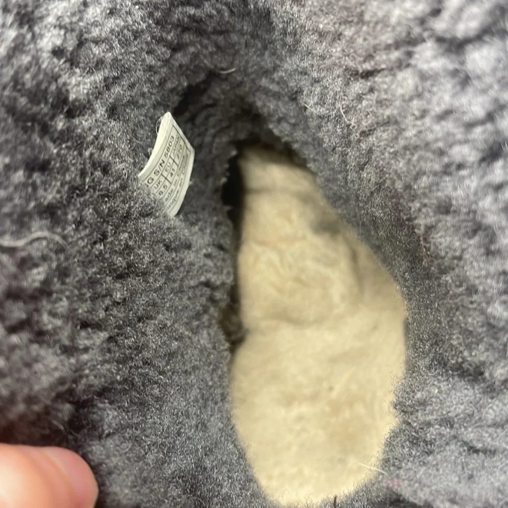 Ugg Australia Bailey button Grey Sheepskin Boots